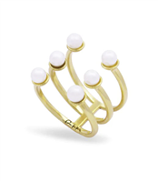 Anillo Rue des Mille Mujer in Plata Perla AN-019 M1 AU - AN-019 M1 AU